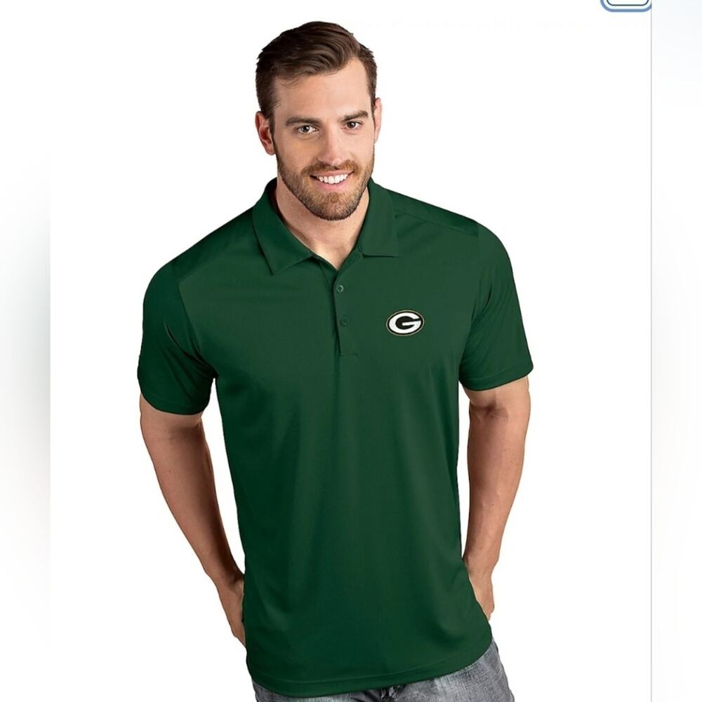 Fanatics NFL Green Bay Packers Performance Green Polo Shirt Sz. XL #1971